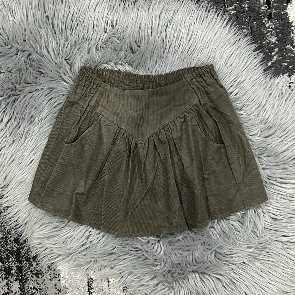 Siaomimi Girls Charcoal Corduroy Swing Skirt Size 2T NEW ($65)